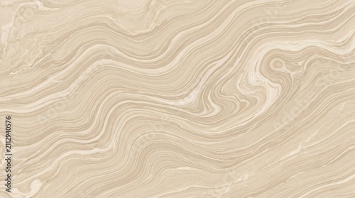 Beige and cream marble texture with flowing wavy lines and organic swirl patterns, natural stone surface background