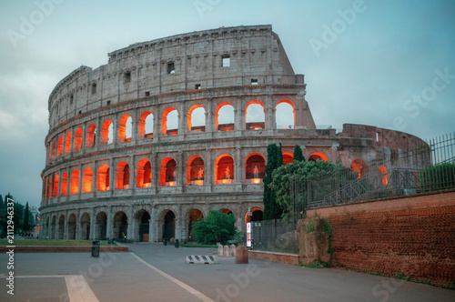 Photography colosseum in rome italy