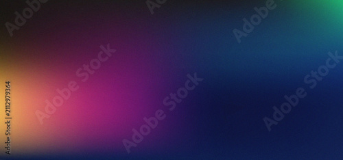 Картината върху платно Abstract gradient background with soft grainy texture in purple orange and blue
