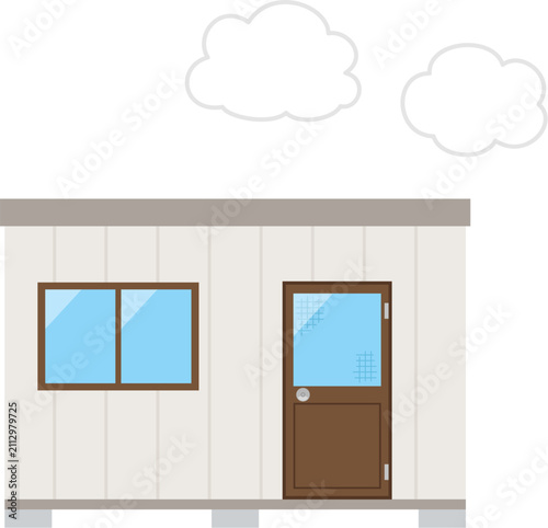 プレハブ小屋の外観