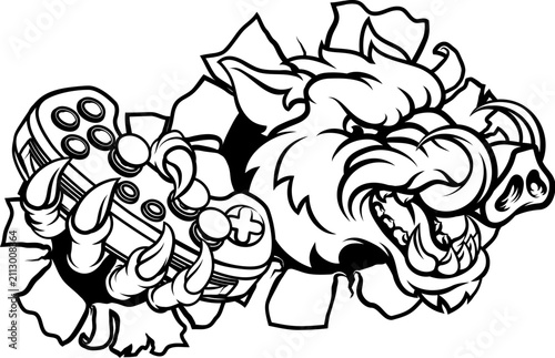 Boar Wild Hog Razorback War...