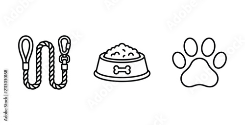Pet Care Icon Set