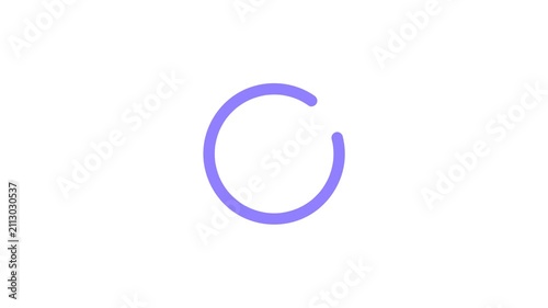 Minimalist Loading Spinner Buffering Icon Loop Motion Graphic