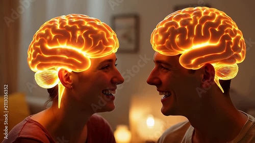 A shared moment: The joy of a shared laugh lighting up the brain