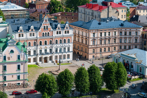 Konstfotografi A view of the Old Town Hall Square on a sunny June day