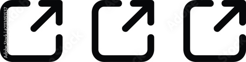 External Link Arrow Icon Set Collection