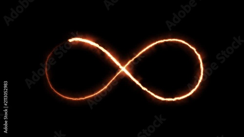  Infinity neon looping animated icon infinity neon icon 4k video animation.
