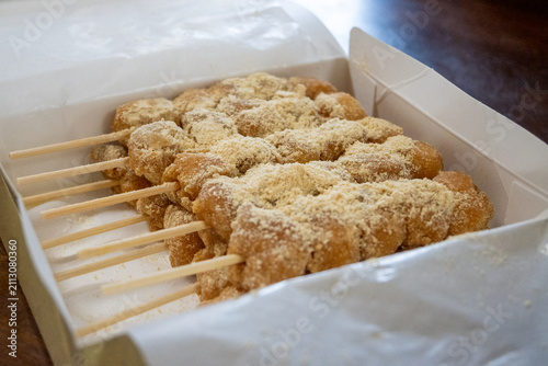 日本の奈良県のとても美味しいだんご