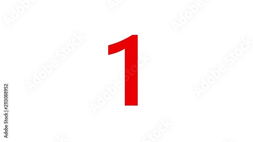Circular animation with 5 second countdown from 5 to 0 on black background Countdown from 5 to 0: Screen countdown animation with smooth transition.05 to 0 seconds on black background Countdown.