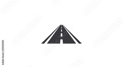 Roadway Lane Highway Traffic Symbol.