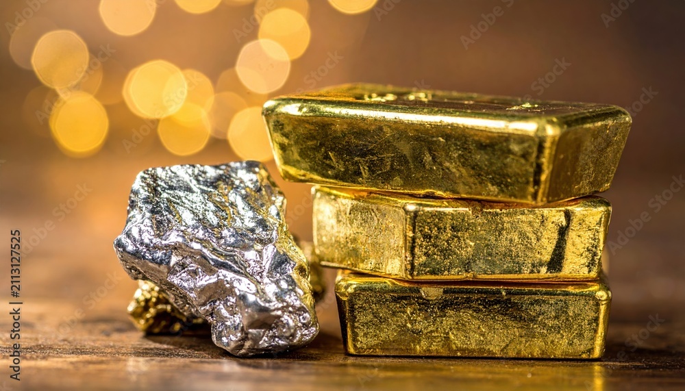 Obraz premium precious metals investment concept