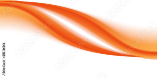 Foto Orange Wave Abstract Background With Flowing Smooth Curves, Vibrant Gradient Des