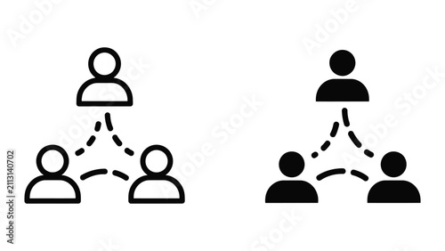 Canvastavla Connected People Network Icons Showing Social Interaction and Team Collaboration