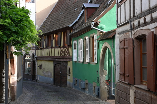 Obraz na plátně Gasse in Barr, Elsass
