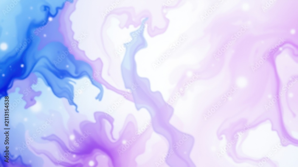 Obraz premium Abstract Swirling Pastel Hues A Dreamlike Background of Lavender and Sky Blue