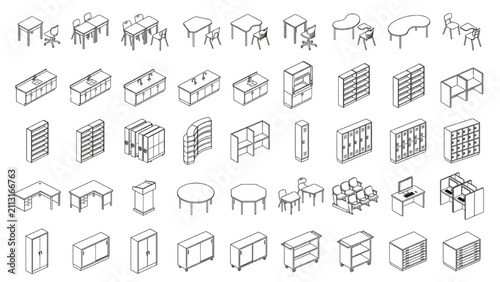 Architectural Furniture CAD Blocks Architecture Vector Resource Library Asset Collection