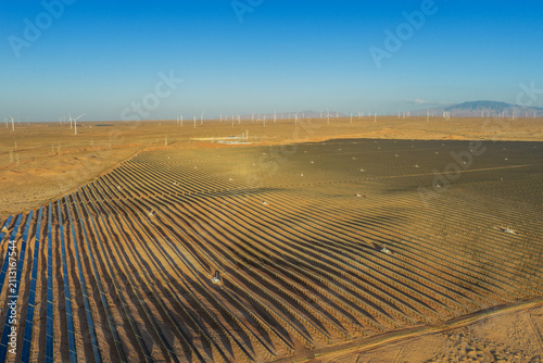 Energy storage station, new energy, and solar PV power plant (colorful)