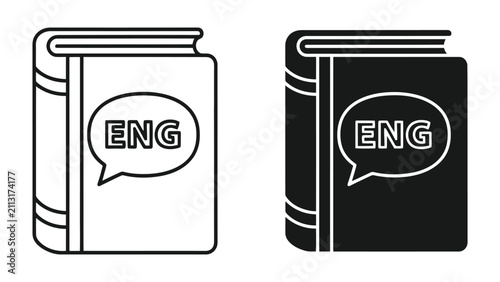 Fotografija Engaged Conversation Speech Bubbles Vector Illustration in Minimalist Line Art S