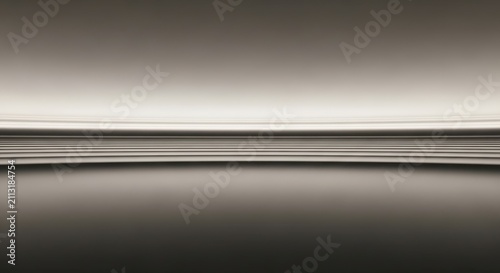 Abstract Horizon Line Reflective Metallic Surface Mimicking Tranquil Water and Sky Evoking Calm and Serenity in a Textured Metallic Landscape Composition.