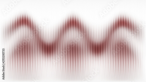 Abstract Red Glowing Motion Lines with Digital Wave Light Futuristic Technology Background Vector Illustration Wallpaper Design