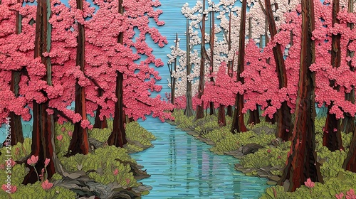 Nature-inspired visual concepts exploring seasons, sustainability, eco lifestyle, and mindfulness through immersive perspectives and diverse artistic styles.