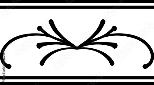 graphic elements for page design, seamless border, lace
