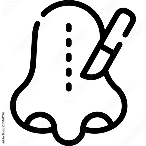 Plastic surgery Icon - Vector Graphic Design