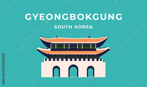 Gyeongbokgung South Korea tourism background