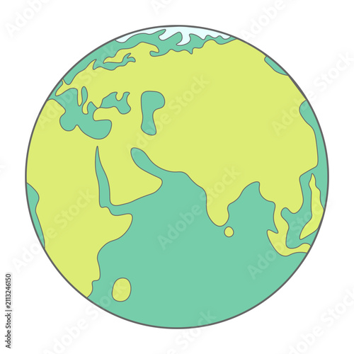 planet Earth vector illustration. Environmental protection, global ecology conservation,  save the planet concept