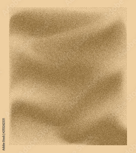 Grain wave gradient texture Beige stipple flow line background Grainy mountain with dotted noise and grunge texture