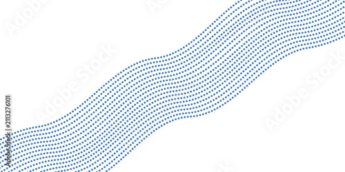 фотографія dotted wave line pattern light blue halftone undulate net