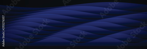 Seamless Gradient Wave Pattern Background - Abstract Blue Wave Texture for UI Design