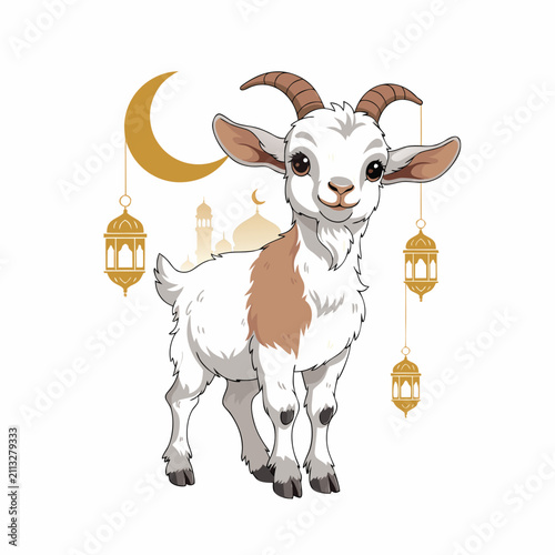 Funny Cute Cow Cartoon Character Vector Illustration Isolated on White Background for Farm Animal and Agriculture Design