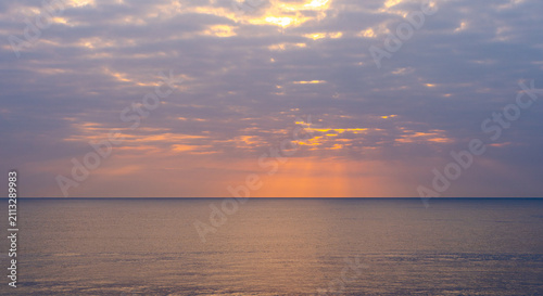 sunset over the sea