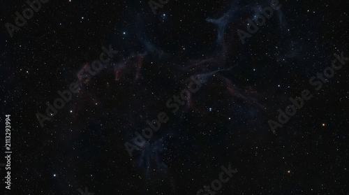 A Stunning View of Deep Space Featuring a Starry Night Sky Filled with Twinkling Stars and Wisps of Cosmic Dust and Nebulae