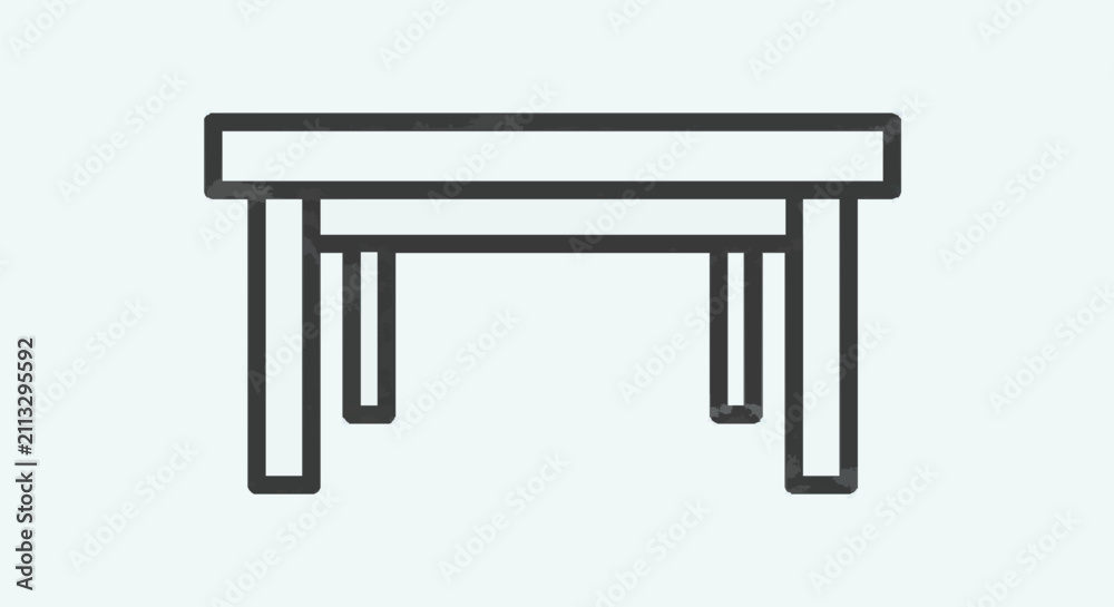Fototapeta premium Minimalist Wooden Table Design.