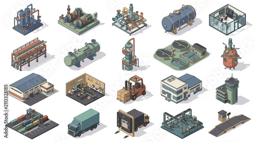 Comprehensive Collection of Industrial and Manufacturing Equipment and Facilities