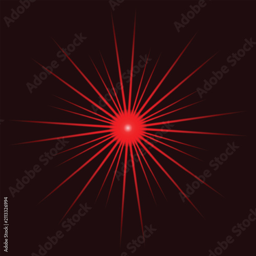 abstract red and white glow light fireworks