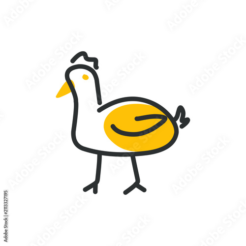 duck with yellow feathers