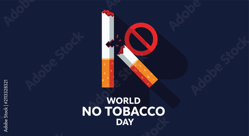 Quadro su tela World No Tobacco Day Concept