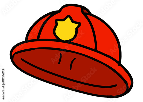 Firefighter Safety Helmet Cartoon