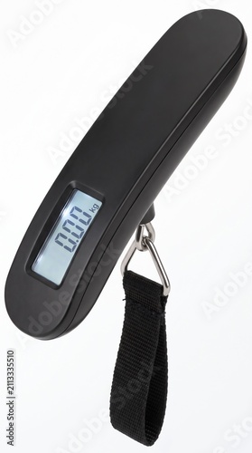 Digital Luggage Scale for Travel Isolated on White Background