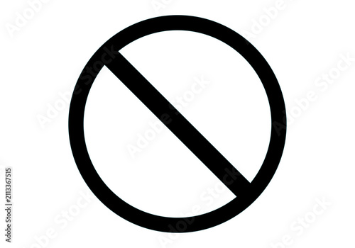 Konstfotografi Símbolo de prohibición negro