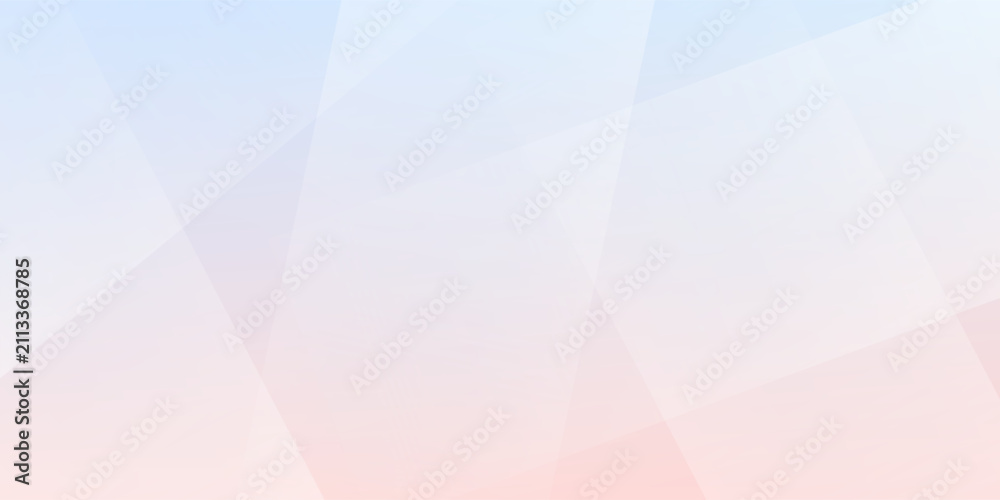 Obraz premium Pastel pink and blue blur backdrop with transparent shapes square. Light gradient vector banner. Background abstract purple sky. Soft blurred light bg. Pastel gradation water cover design