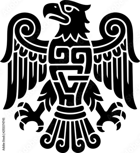 Mayan Aztec Totem Eagle Symbol