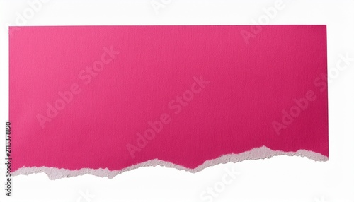 abstract pink torn paper texture scrap of paper for scrapbook collage scrapbooking a torn off page from a spiral bound notebook or notepad isolated on transparent or white background