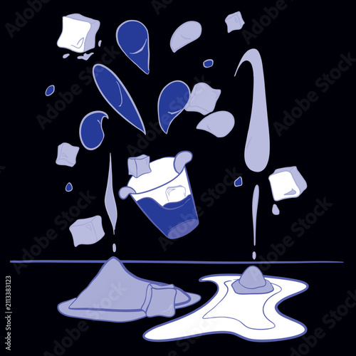 splashing water