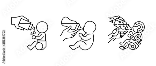 Step by step instructions for using a bulb syringe to aspirate an infants nasal passages