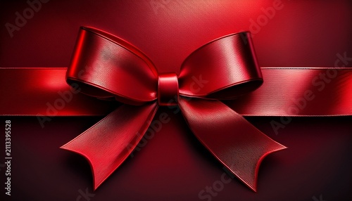 ribbon shine in dark red metal luster