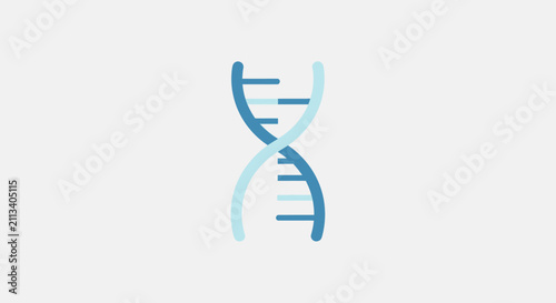 Stylized DNA Double Helix Structure Illustration.